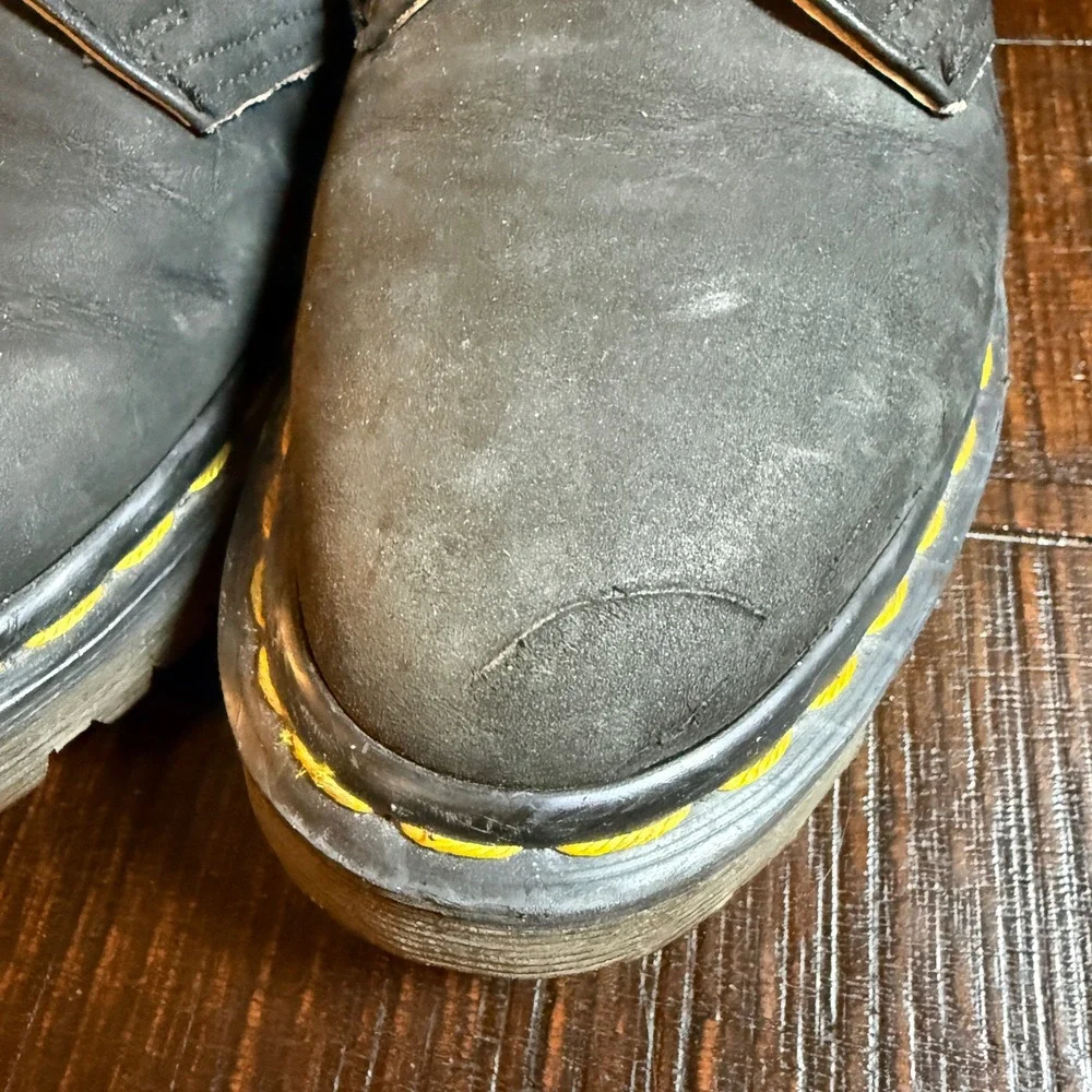 Dr. Martens England Skechers 3 Eye Oxford Shoes Black Nubuck Size UK 4 US 6 VTG